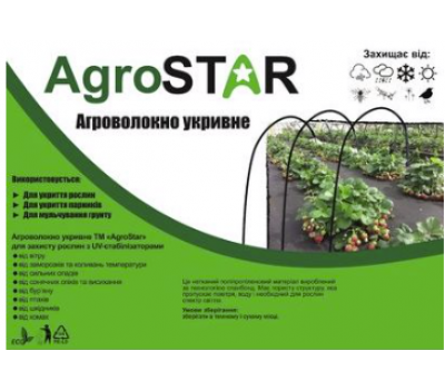 Агроволокно "AgroStar" 19 UV белое (1,6*100)