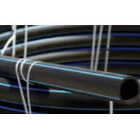 Труба ПЭ черная с синей полоской d-63 (100м) 8 атм