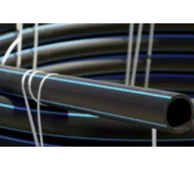 Труба ПЭ черная с синей полоской d-40 (100м) 8 атм