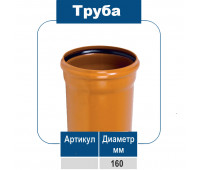 Труба ПВХ 160/3,2мм.  для наружной канализации